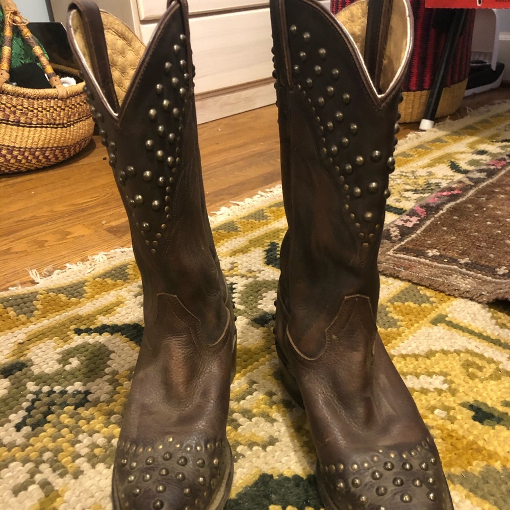 Studded Cowgirl Frye Boots